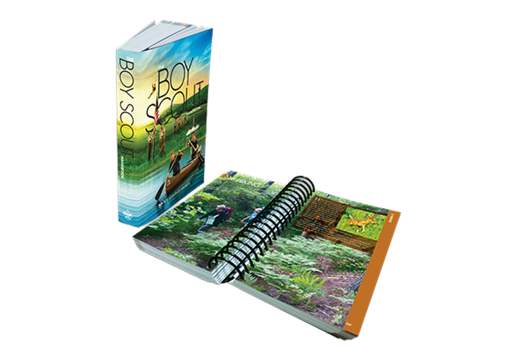 A nature-themed puzzle and a spiral-bound notebook with nature images.